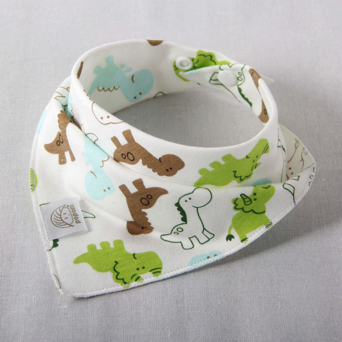 Baby Bibs Cotton Triangle Double Layers Cotton